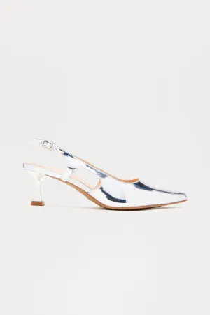 Alena Slingback Pumps - Silver
