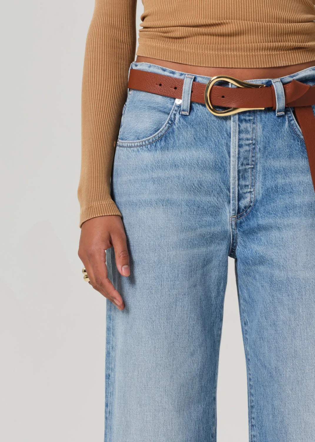 Annina High Rise Wide Leg 30" in Meuse