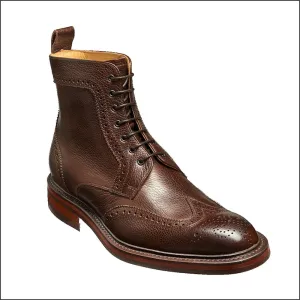 Barker Calder Dark Brown Grain Chukka Boot@