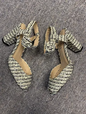 Billy Ella Metallic Boucle Heels Size 8 -Anthologies