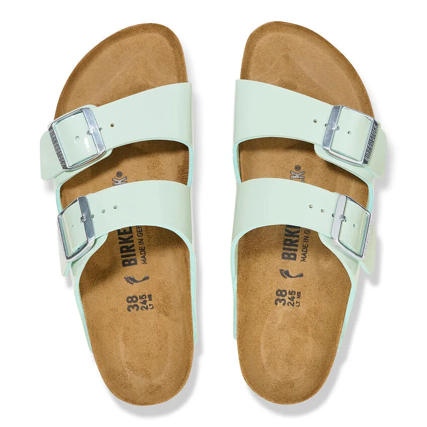 Birkenstock Birko-Flor Patent Surf Green