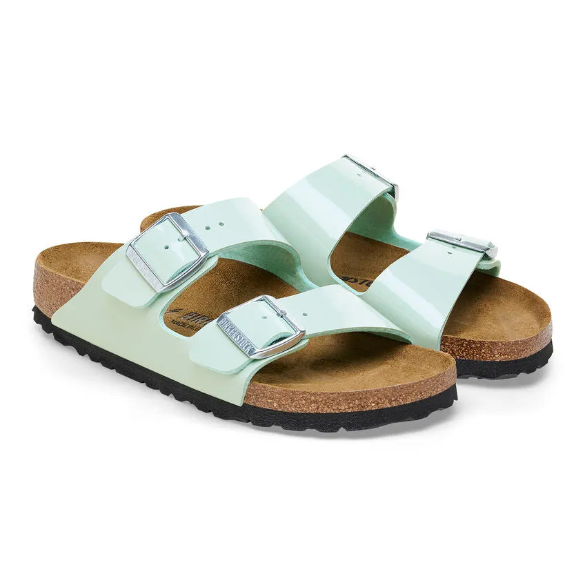 Birkenstock Birko-Flor Patent Surf Green