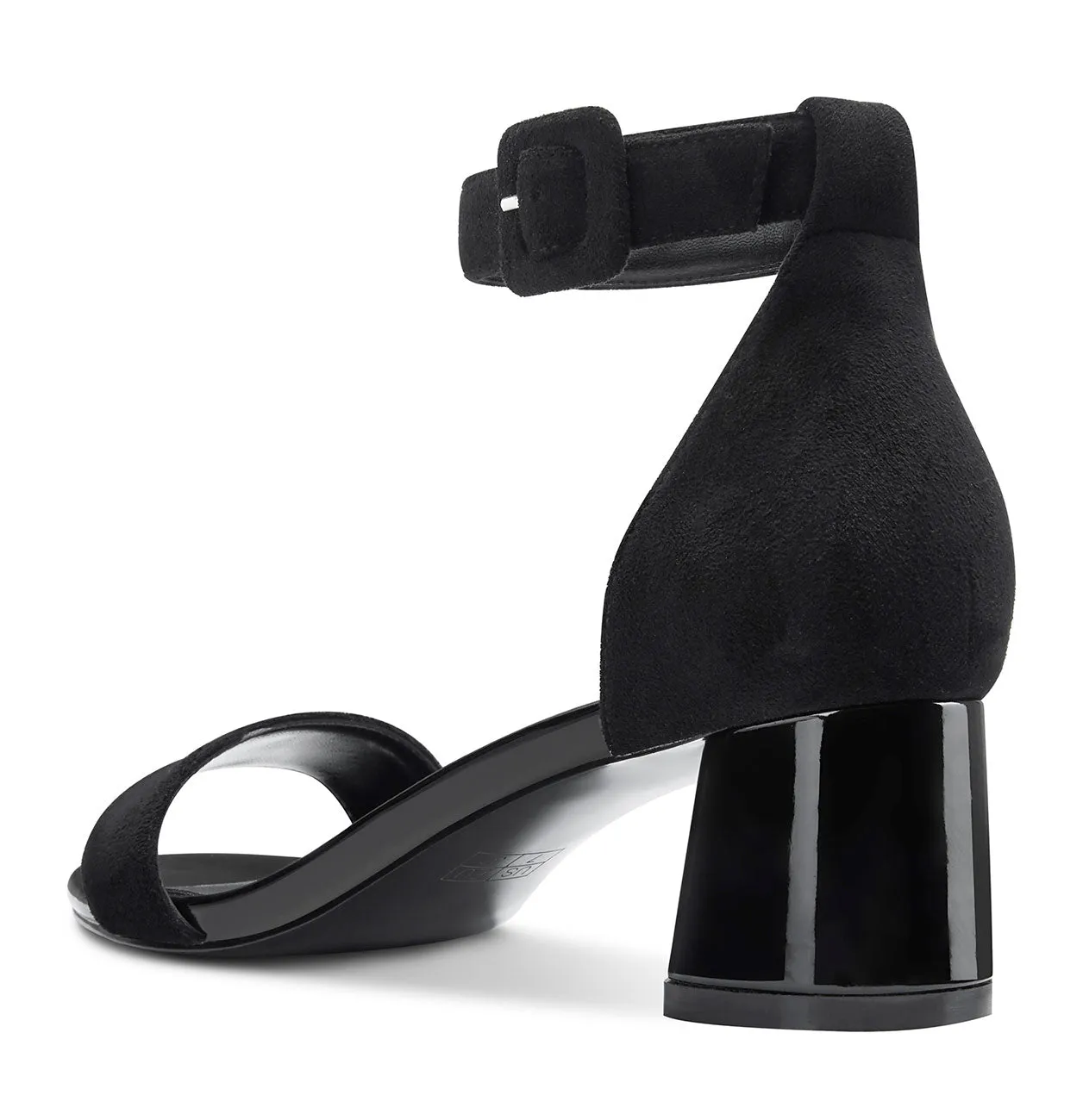 CASTAMERE Womens Chunky Block Heel Sandals Ankle Strap Open Toe Buckle 5CM Heels Sandal
