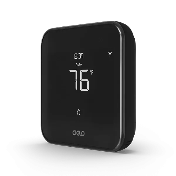 Cielo TE102WA Smart Thermostat Eco, up to 4 Heat/2 Cool, Black