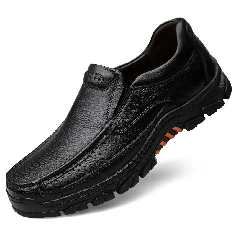 Classic Men's Genuine Leather Loafers / Casual Male Shoes / Alternative style footwear