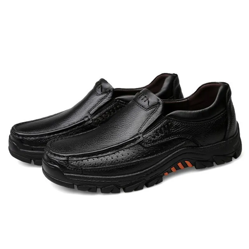 Classic Men's Genuine Leather Loafers / Casual Male Shoes / Alternative style footwear