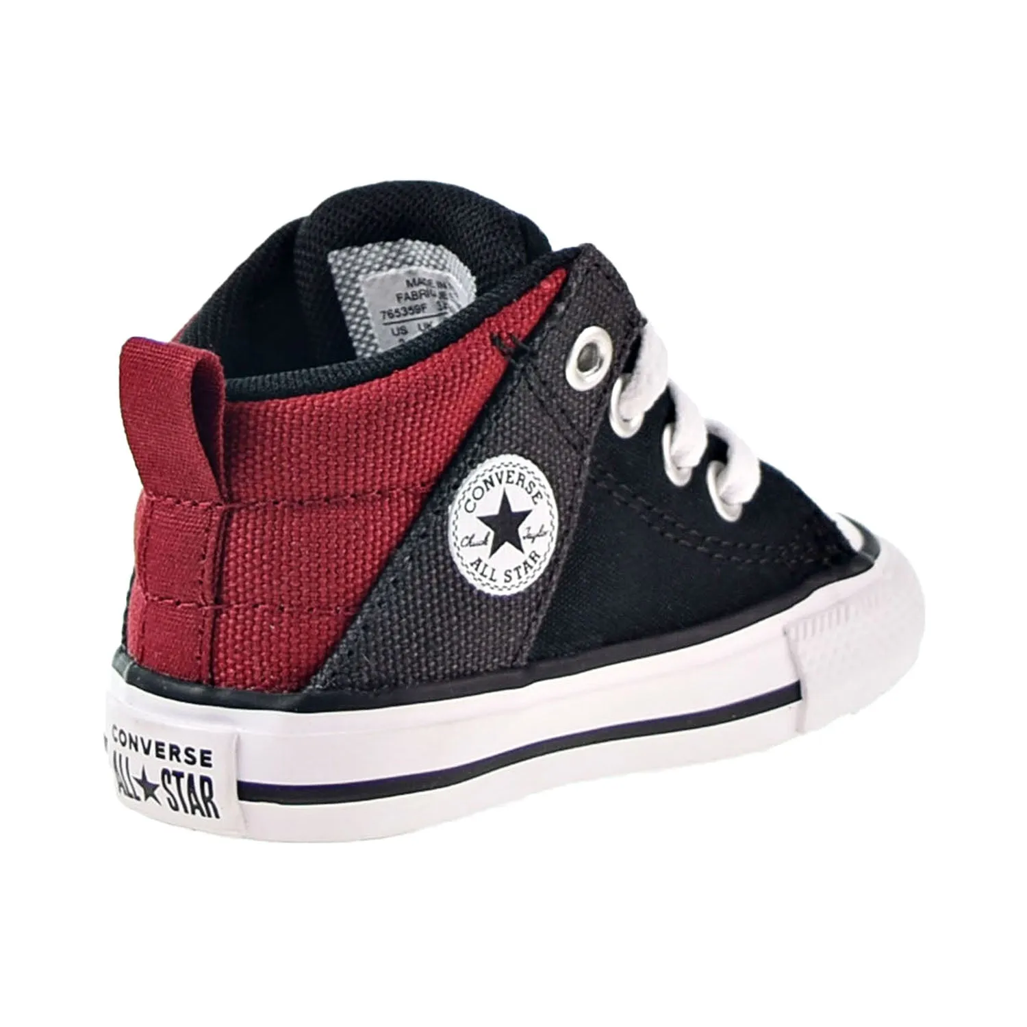 Converse Chuck Taylor All Star Axel Mid Toddler Shoes Black-Alley Brick-White