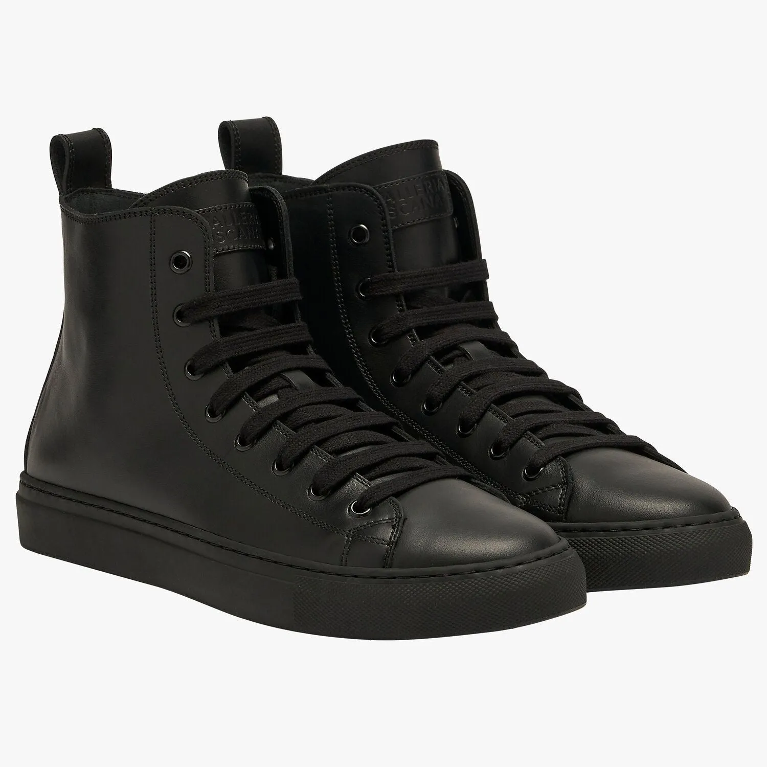 CT Leather High Top Sneakers - Black