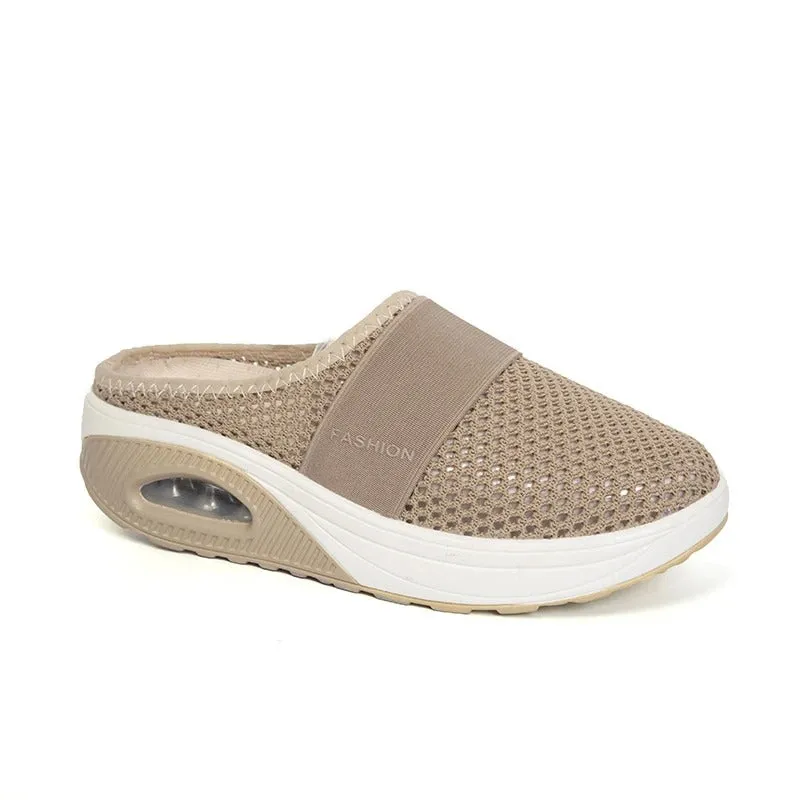 Dames Platform Slippers – Comfortabele Zomersandalen voor Buiten & Casual Gebruik