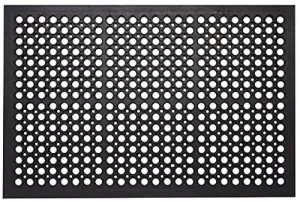 Envelor Anti Fatigue Rubber Floor Mat Restaurant Kitchen Drainage Mat Door Mats Durable Non-Slip Bar Mat Utility Mat Indoor Outdoor Wet Area 24" x 36"