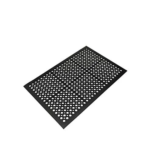 Envelor Anti Fatigue Rubber Floor Mat Restaurant Kitchen Drainage Mat Door Mats Durable Non-Slip Bar Mat Utility Mat Indoor Outdoor Wet Area 24" x 36"