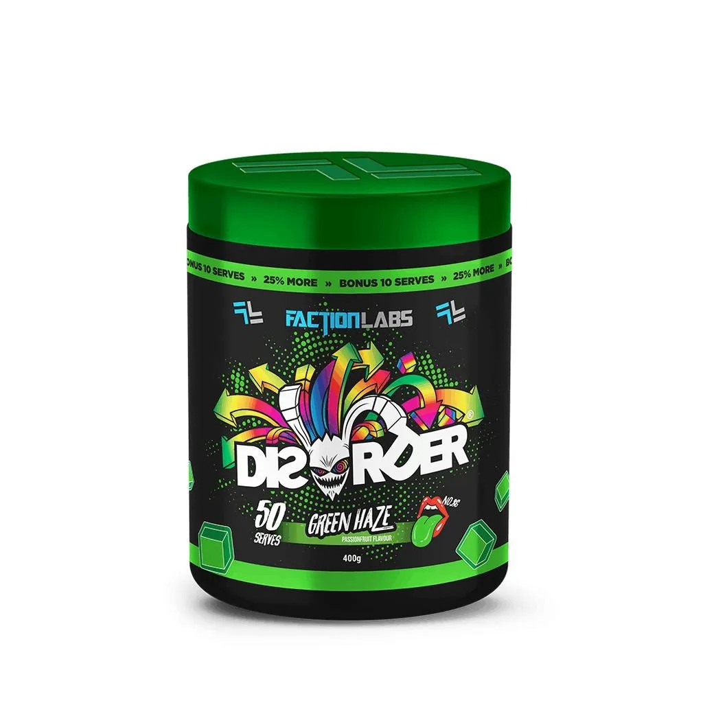 Faction Labs Disorder High Stim Pre-Workout | 25 Serves