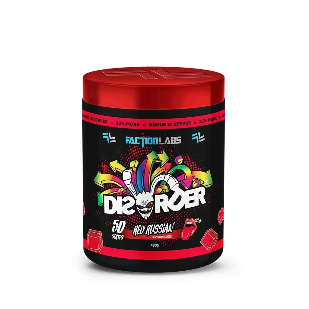 Faction Labs Disorder High Stim Pre-Workout | 25 Serves
