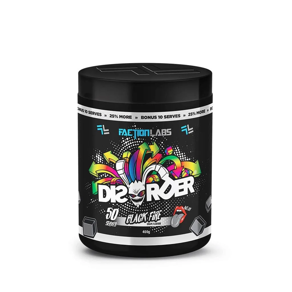 Faction Labs Disorder High Stim Pre-Workout | 25 Serves