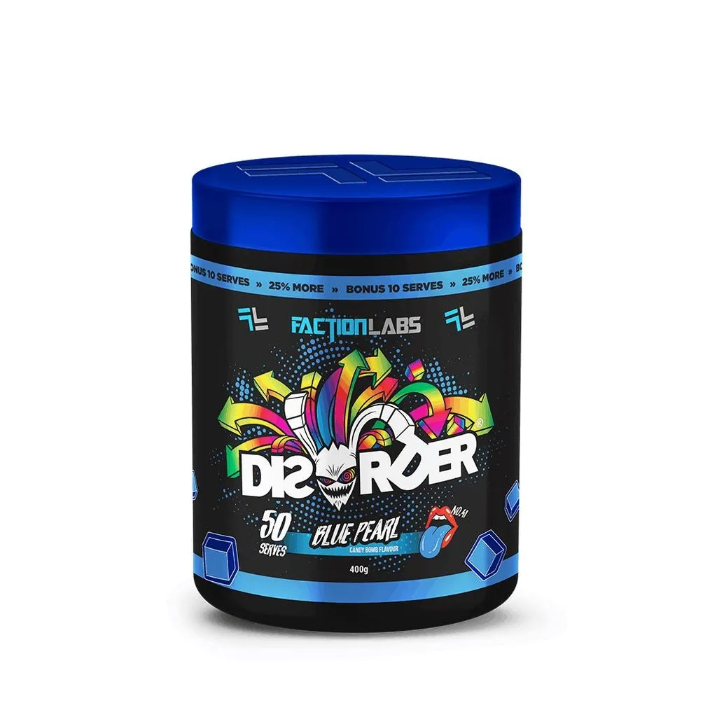 Faction Labs Disorder High Stim Pre-Workout | 25 Serves