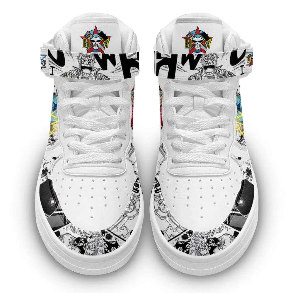 Franky Sneakers Air Mid OP Custom Anime Shoes Mix Manga