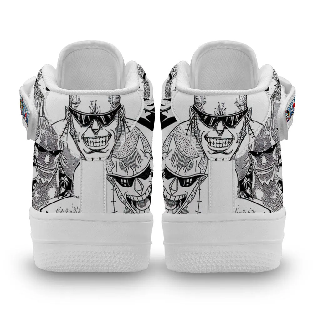 Franky Sneakers Air Mid OP Custom Anime Shoes Mix Manga