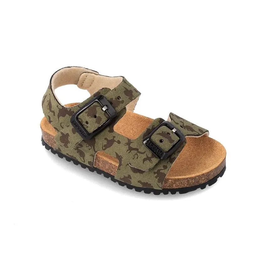 Garvalin Bio Sandals 232666 A - Kaki Dinosaur