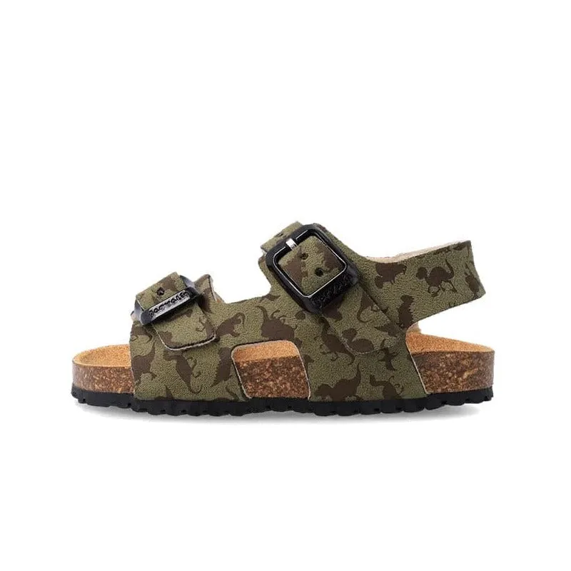 Garvalin Bio Sandals 232666 A - Kaki Dinosaur