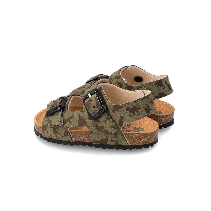 Garvalin Bio Sandals 232666 A - Kaki Dinosaur
