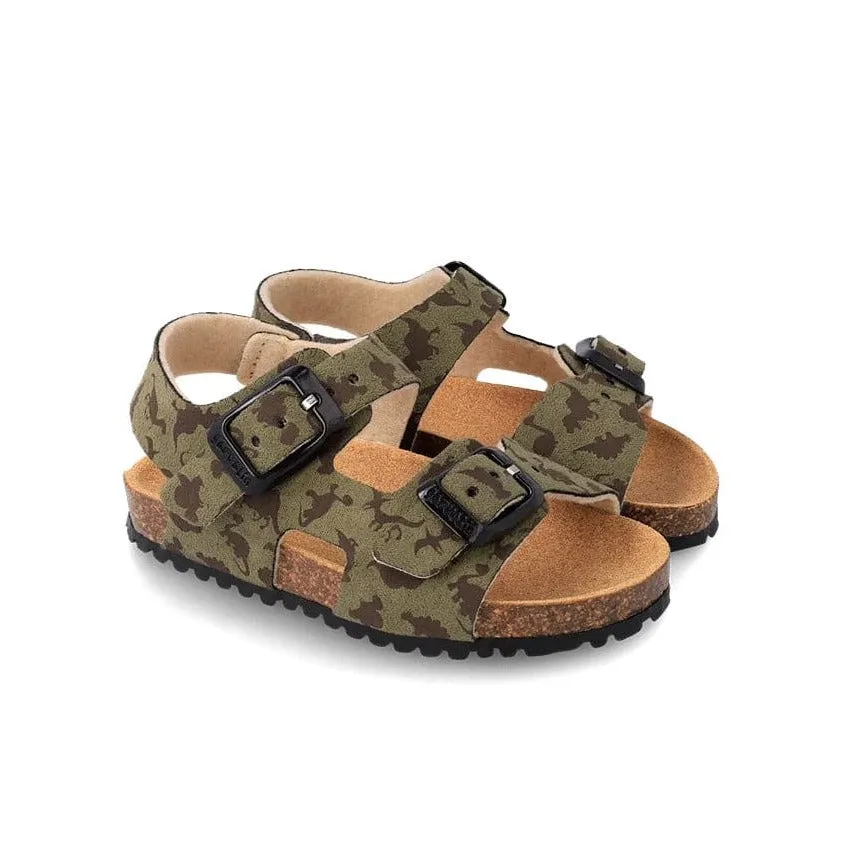 Garvalin Bio Sandals 232666 A - Kaki Dinosaur