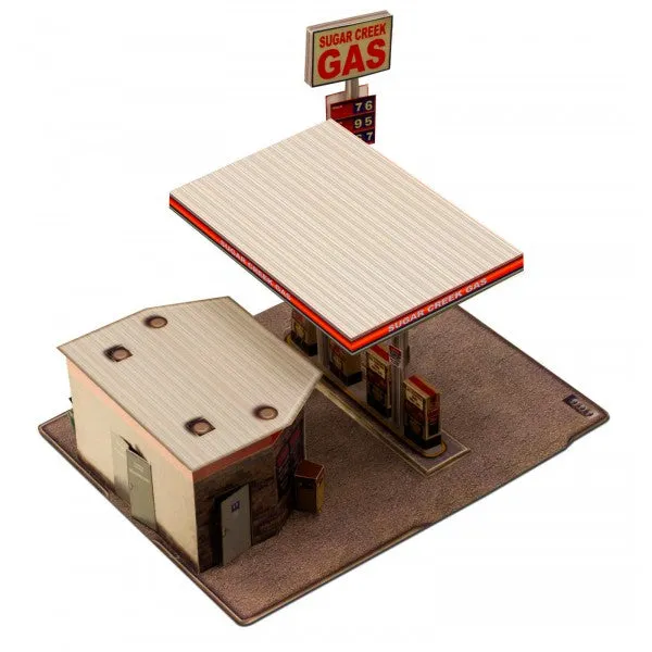Gas Station | Photo Real Model Kit | BK 3208 | Innovative Hobby Supply