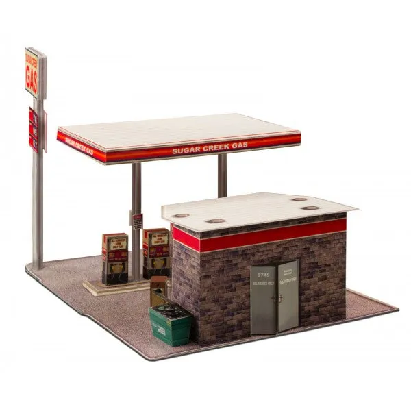 Gas Station | Photo Real Model Kit | BK 3208 | Innovative Hobby Supply