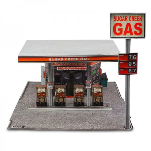Gas Station | Photo Real Model Kit | BK 3208 | Innovative Hobby Supply