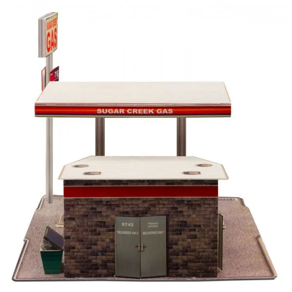 Gas Station | Photo Real Model Kit | BK 3208 | Innovative Hobby Supply