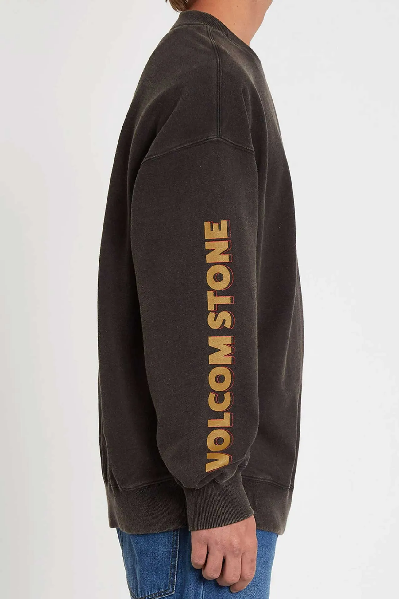Harcid Wash Crew Fleece Black