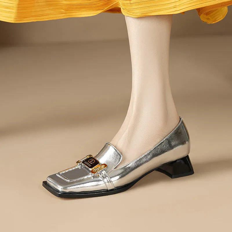 Heeled Loafers for Women - Zora