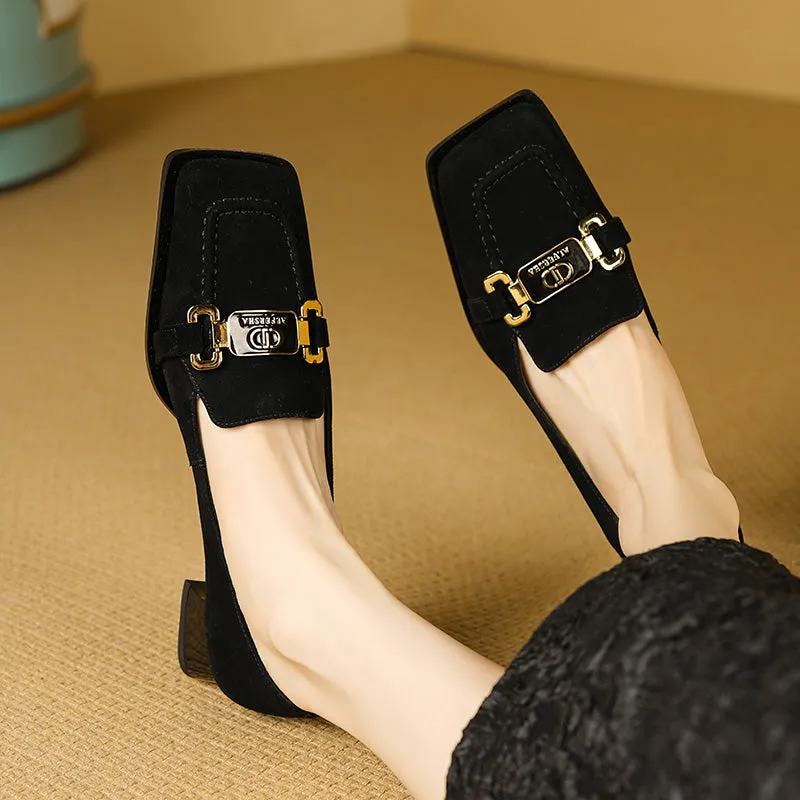Heeled Loafers for Women - Zora
