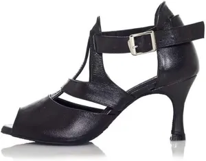 HIPPOSEUS Women's Latin Dance Shoes Ballroom Party Salsa Dance Practice Performance Shoes High Heel,Model 6174