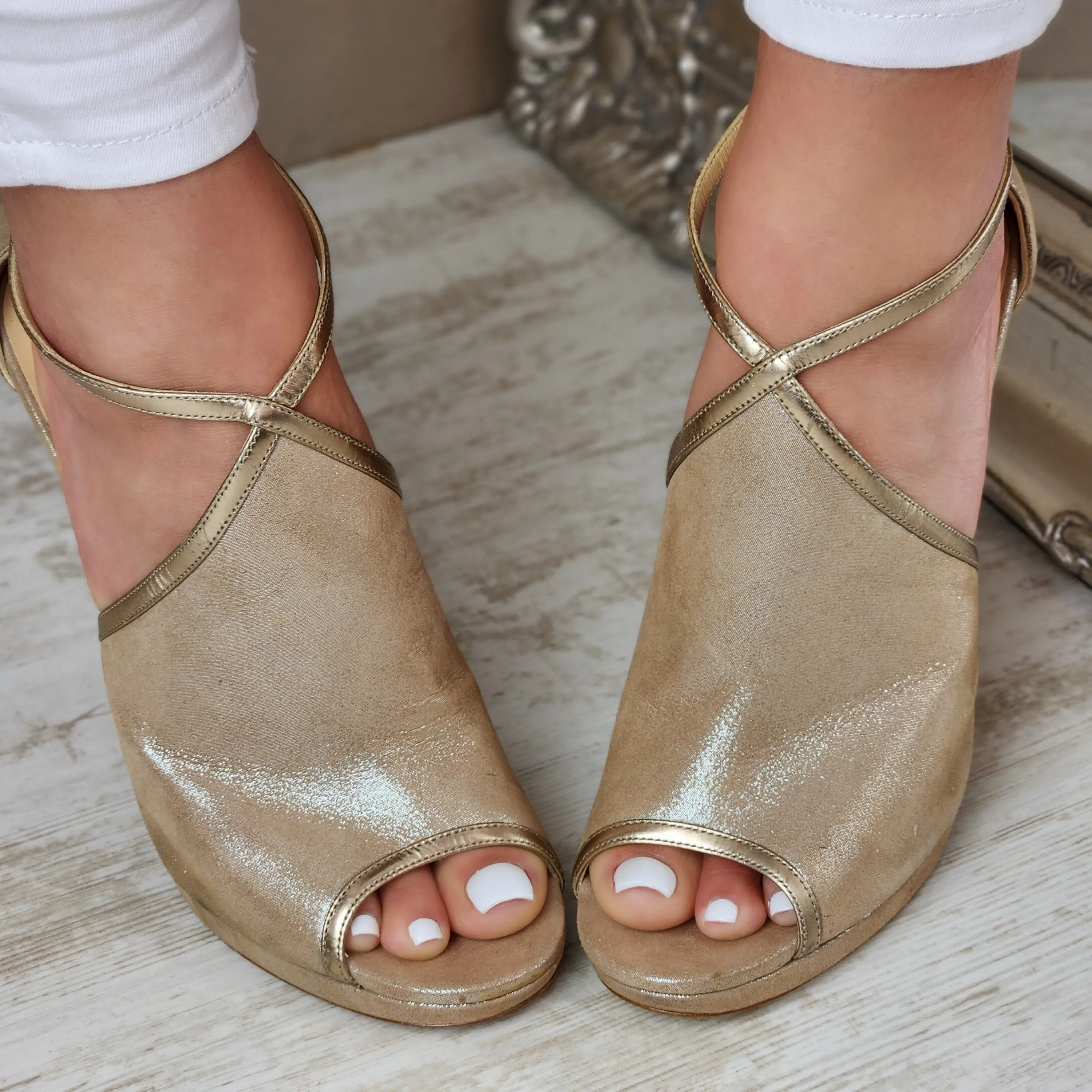 JIMMY CHOO PEEP TOE HEELS EU 39.5/ UK 6.5