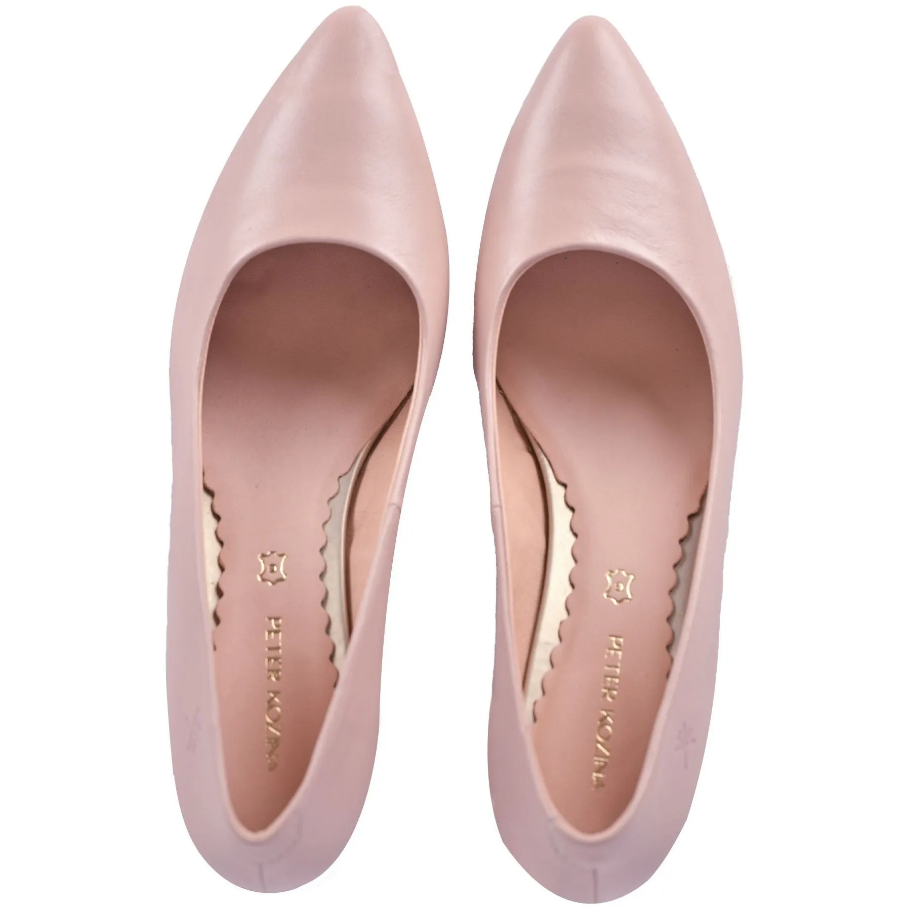 KOZINA women nude heel pumps