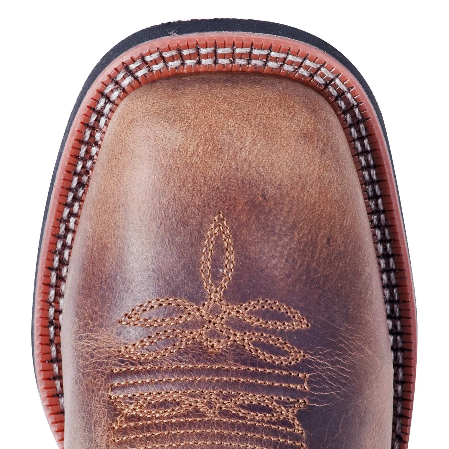 Laredo Brown and Turquoise Anita Square Toe Boot