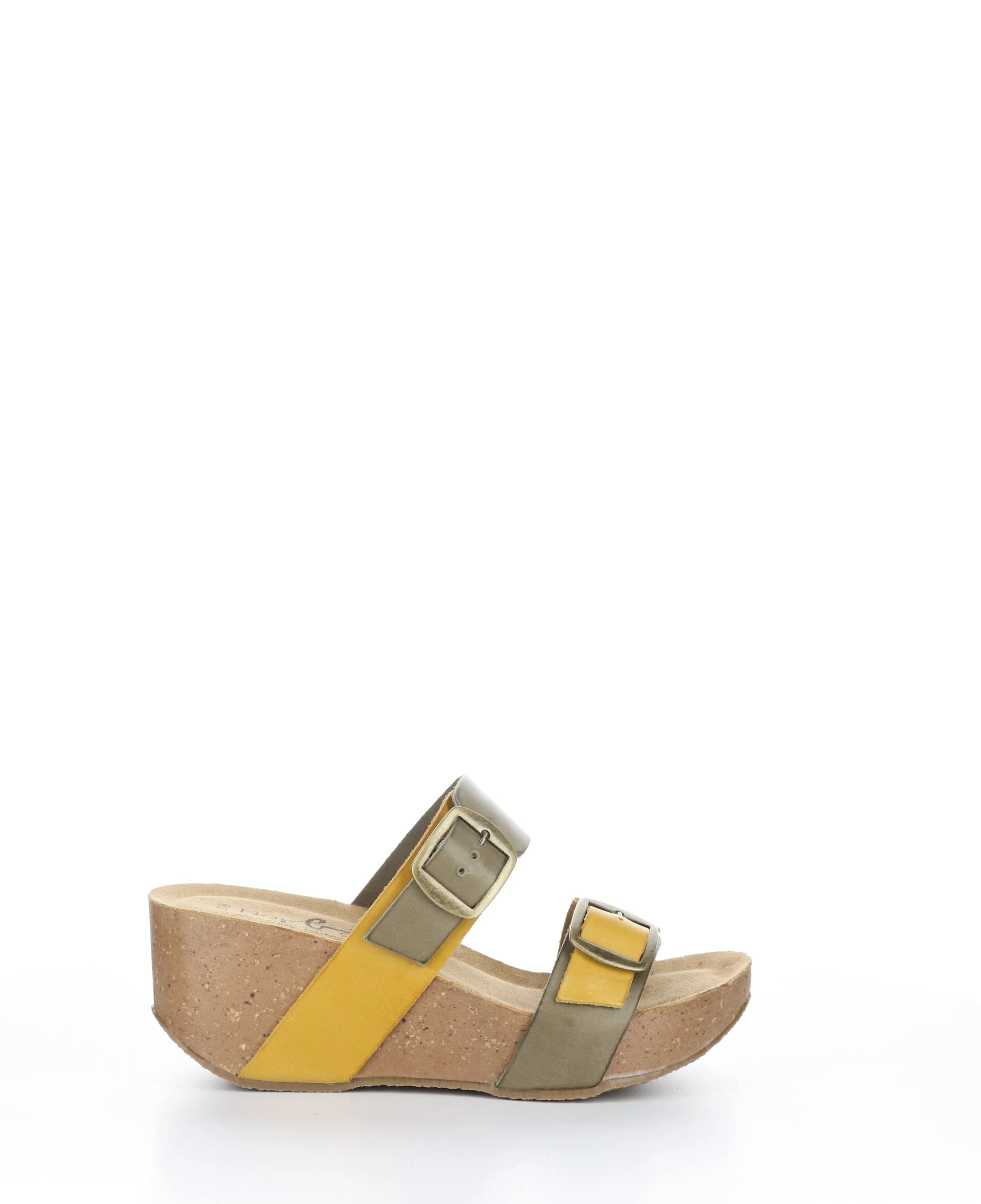 LAWT FANGO TAUPE/YELLOW Wedge Sandals