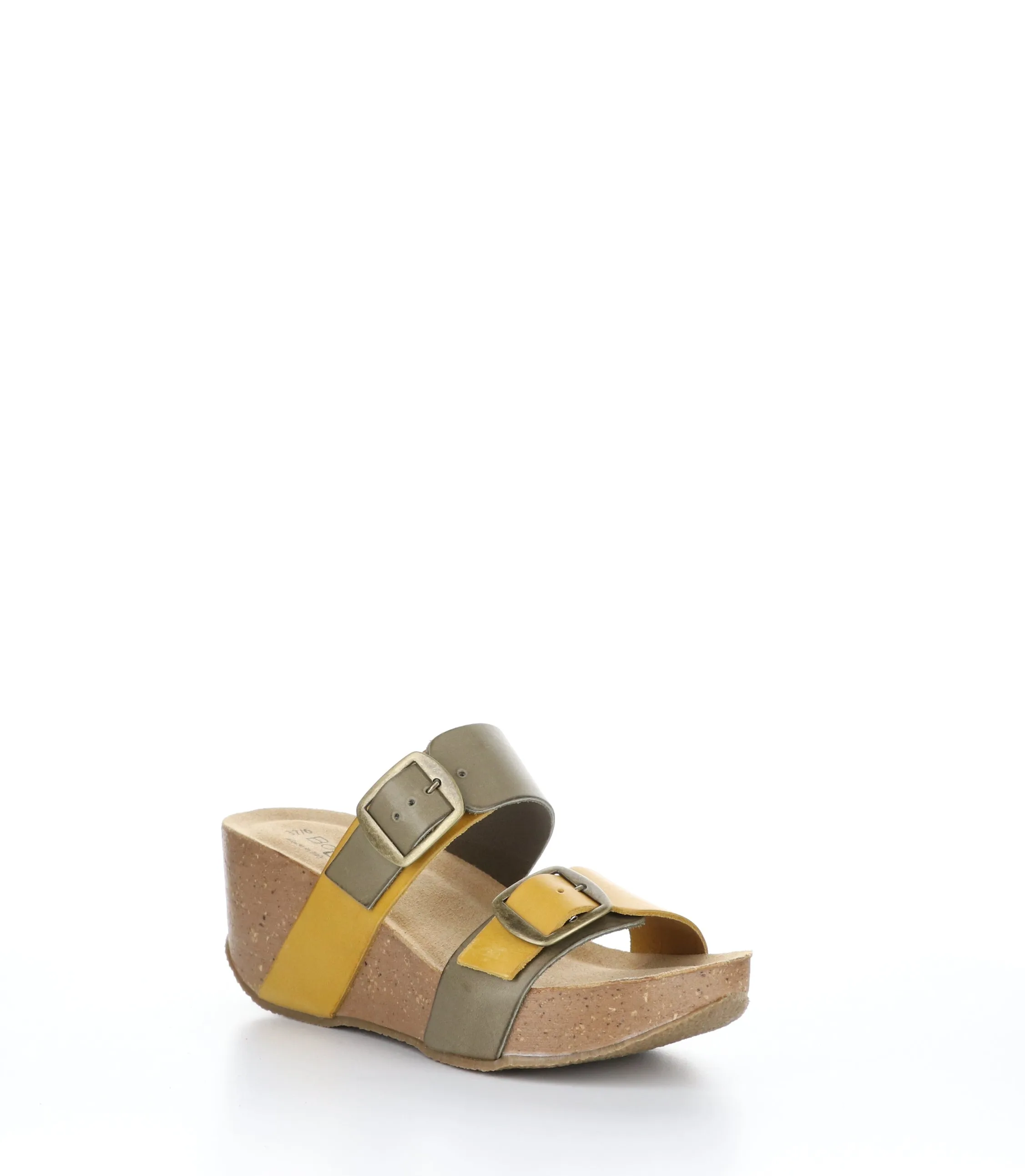 LAWT FANGO TAUPE/YELLOW Wedge Sandals