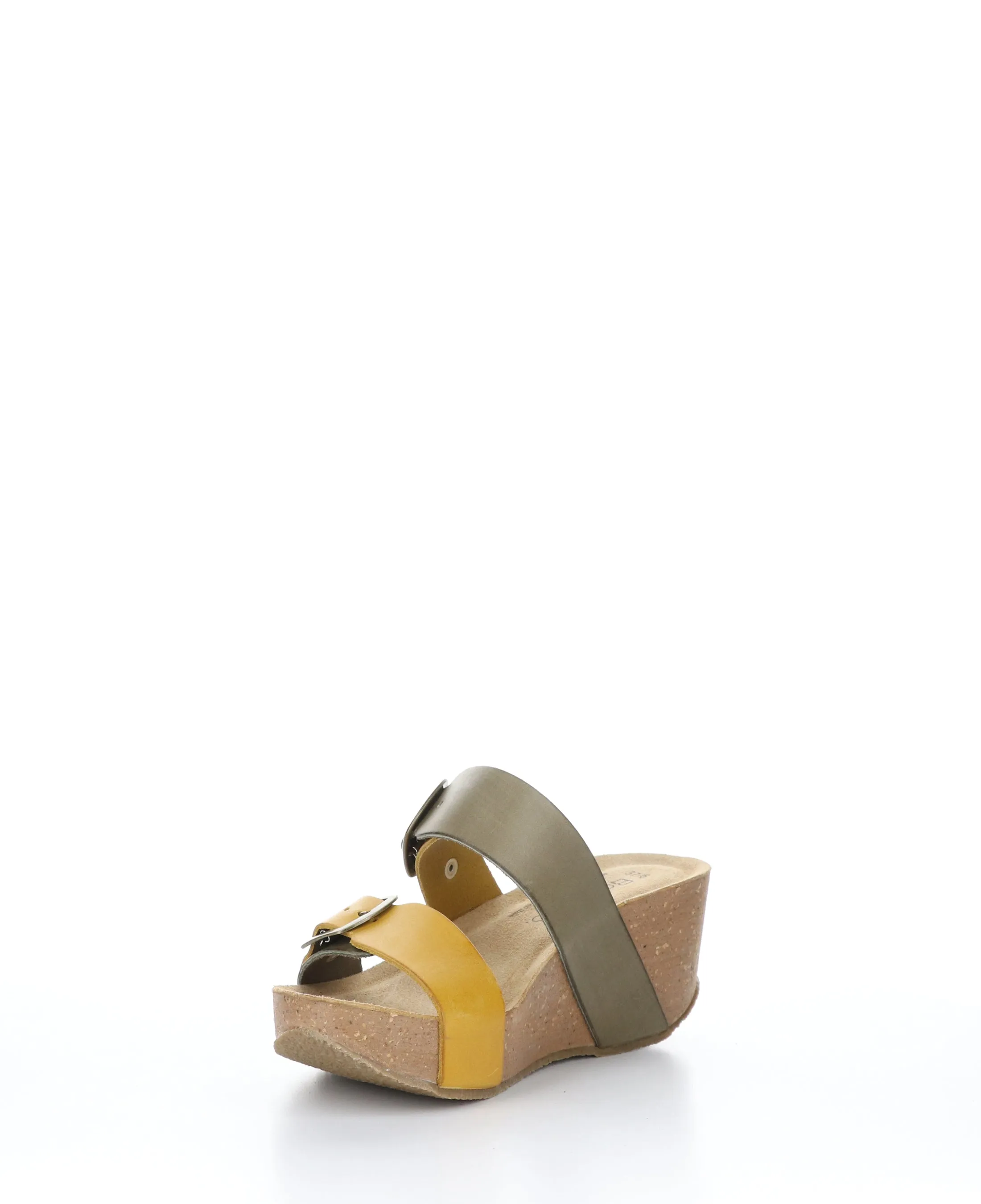 LAWT FANGO TAUPE/YELLOW Wedge Sandals