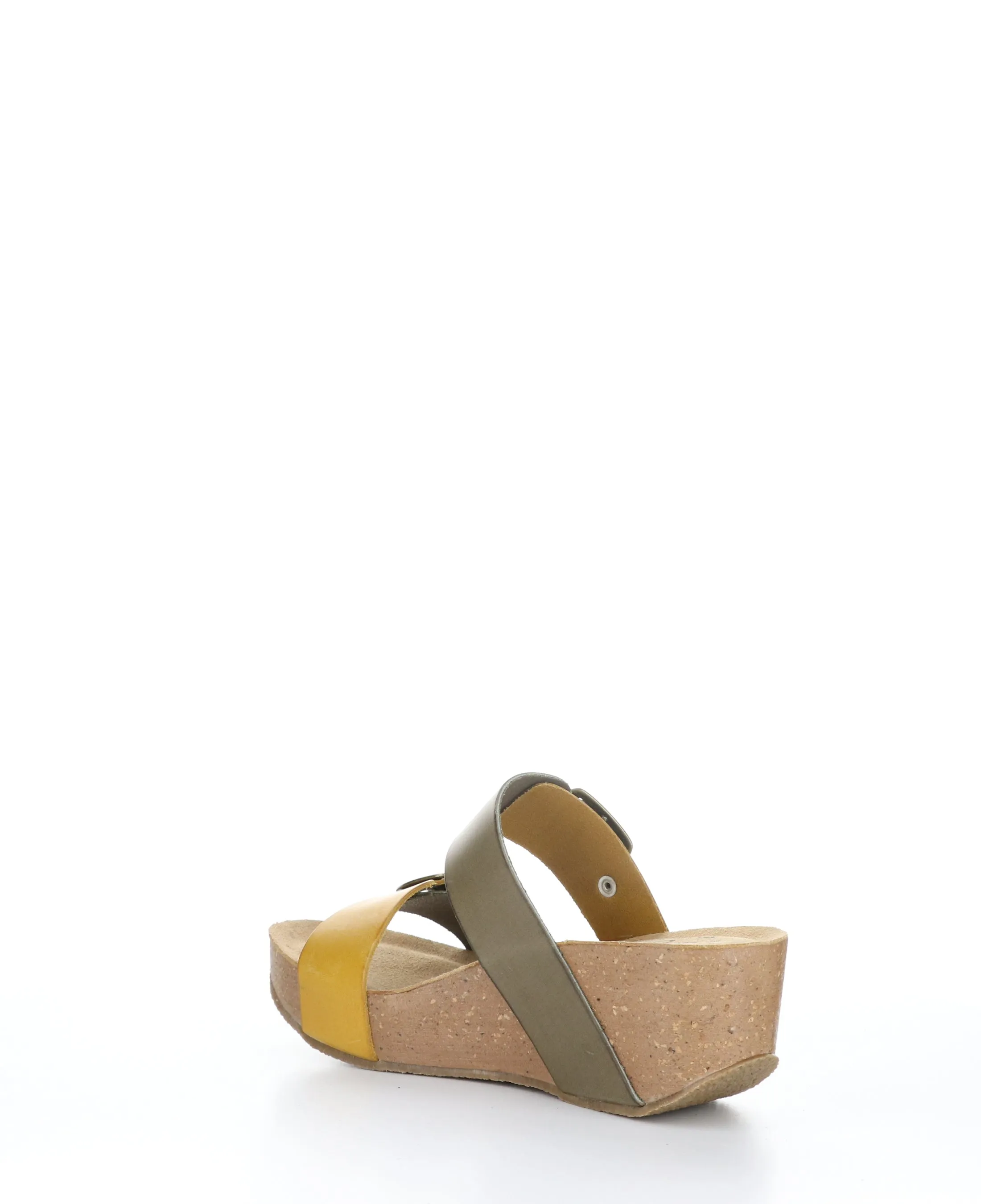 LAWT FANGO TAUPE/YELLOW Wedge Sandals