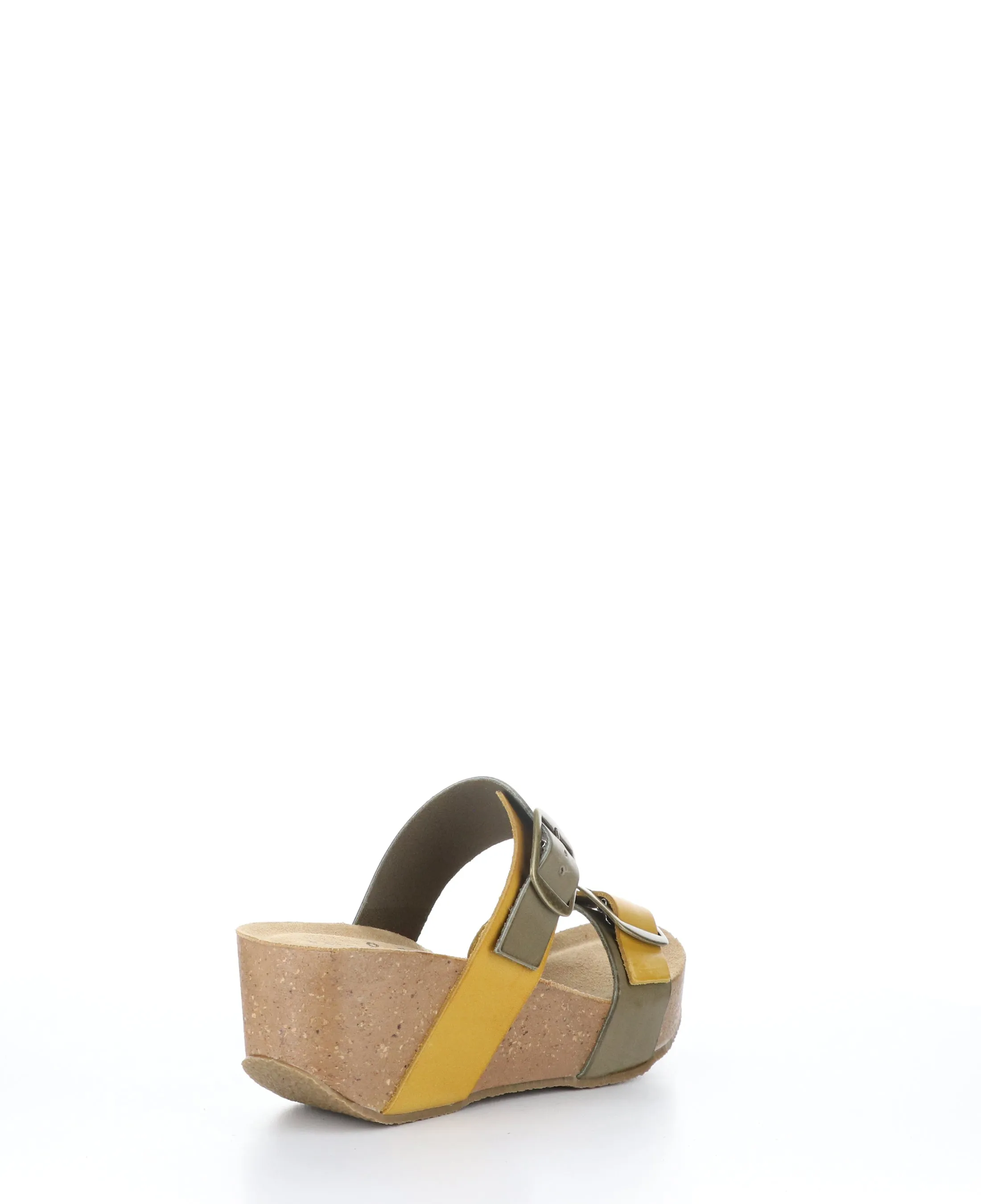 LAWT FANGO TAUPE/YELLOW Wedge Sandals
