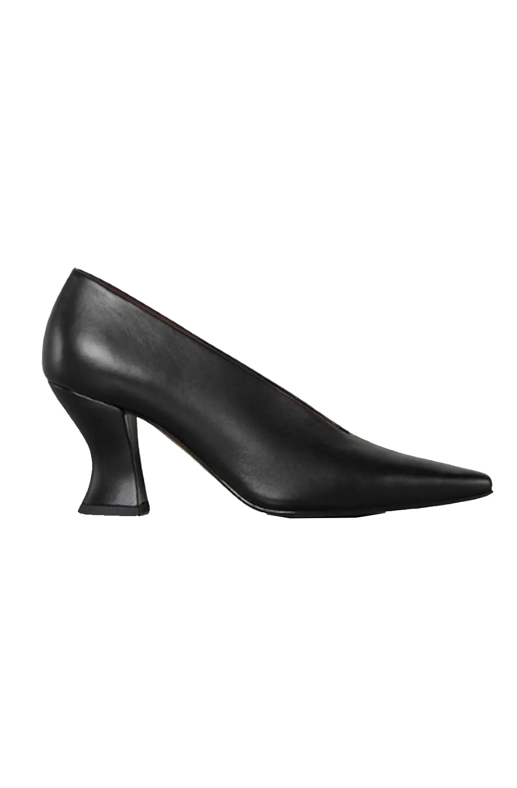 Leather almond pumps