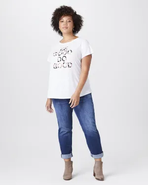 Lilah Graphic Tee | White / Brown
