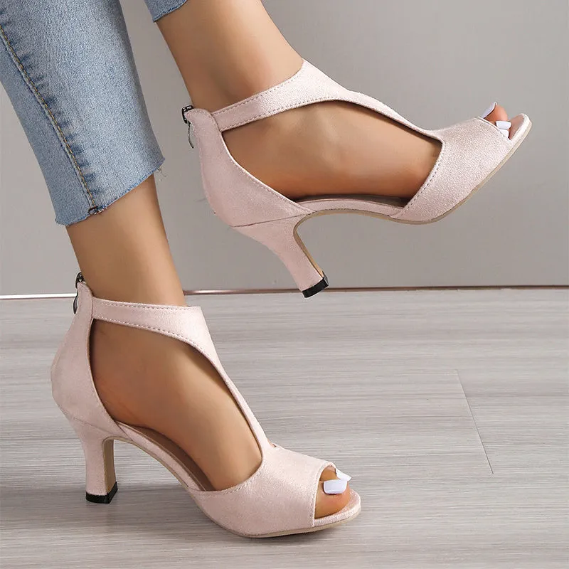 Lynda  Peep-Toe Sandalen mit Reiverschluss