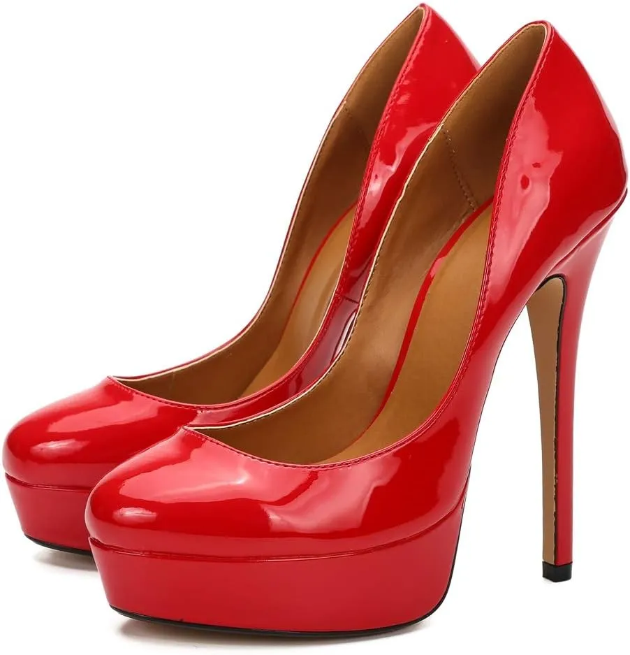 MAIERNISI JESSI Unisex Men's Women's Flatform High Heels Peep Toe Stiletto Pumps