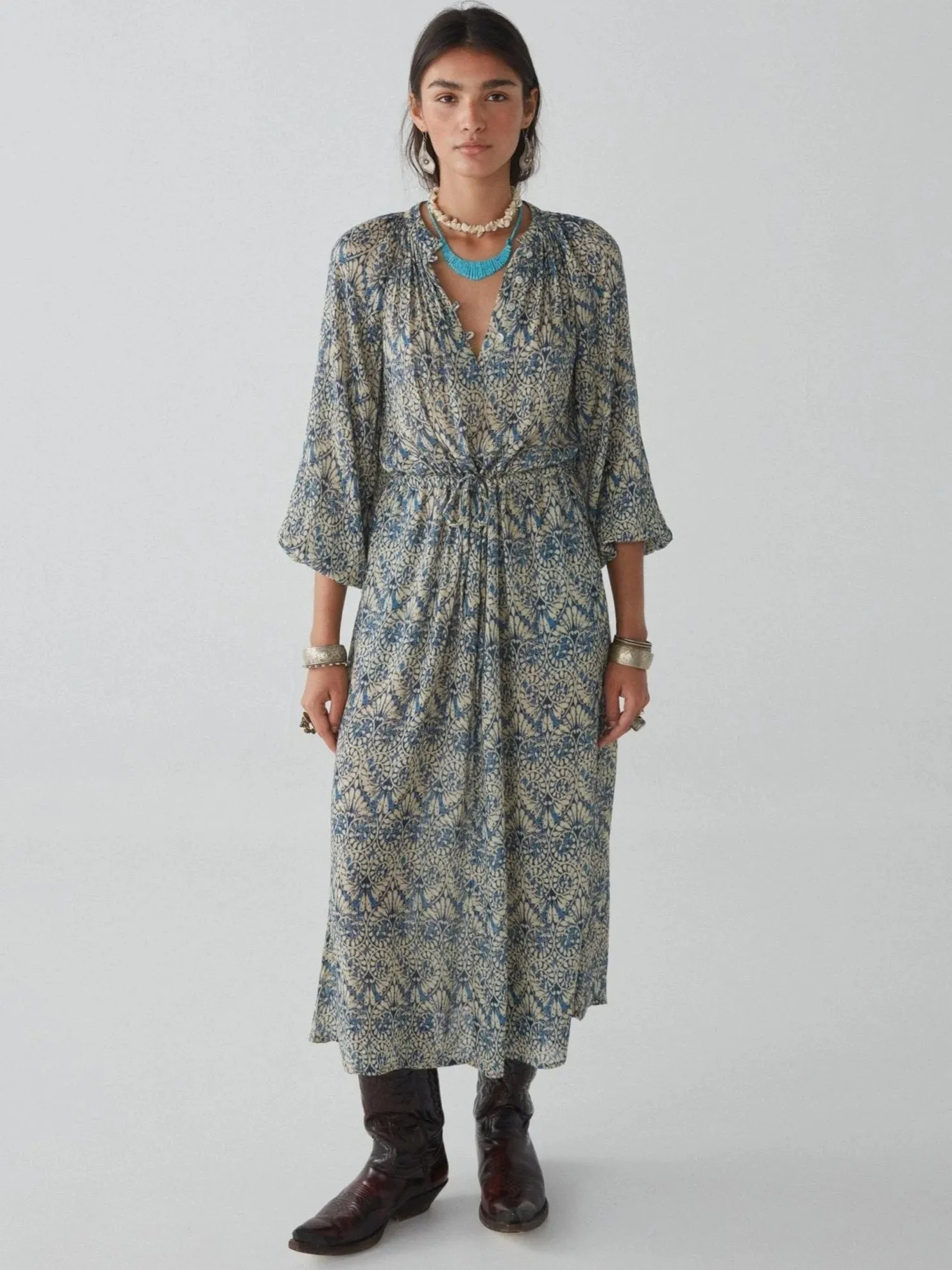 MAISON HOTEL Antonella Dress in Lapis Lazuli