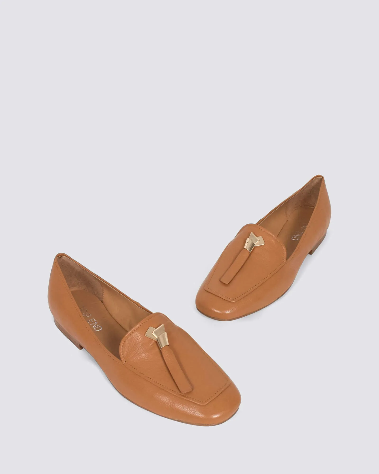 MIERELLA LOAFERS DARK TAN LEATHER