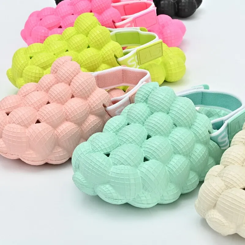 MOF Kids sandals new bubble lychee slippers