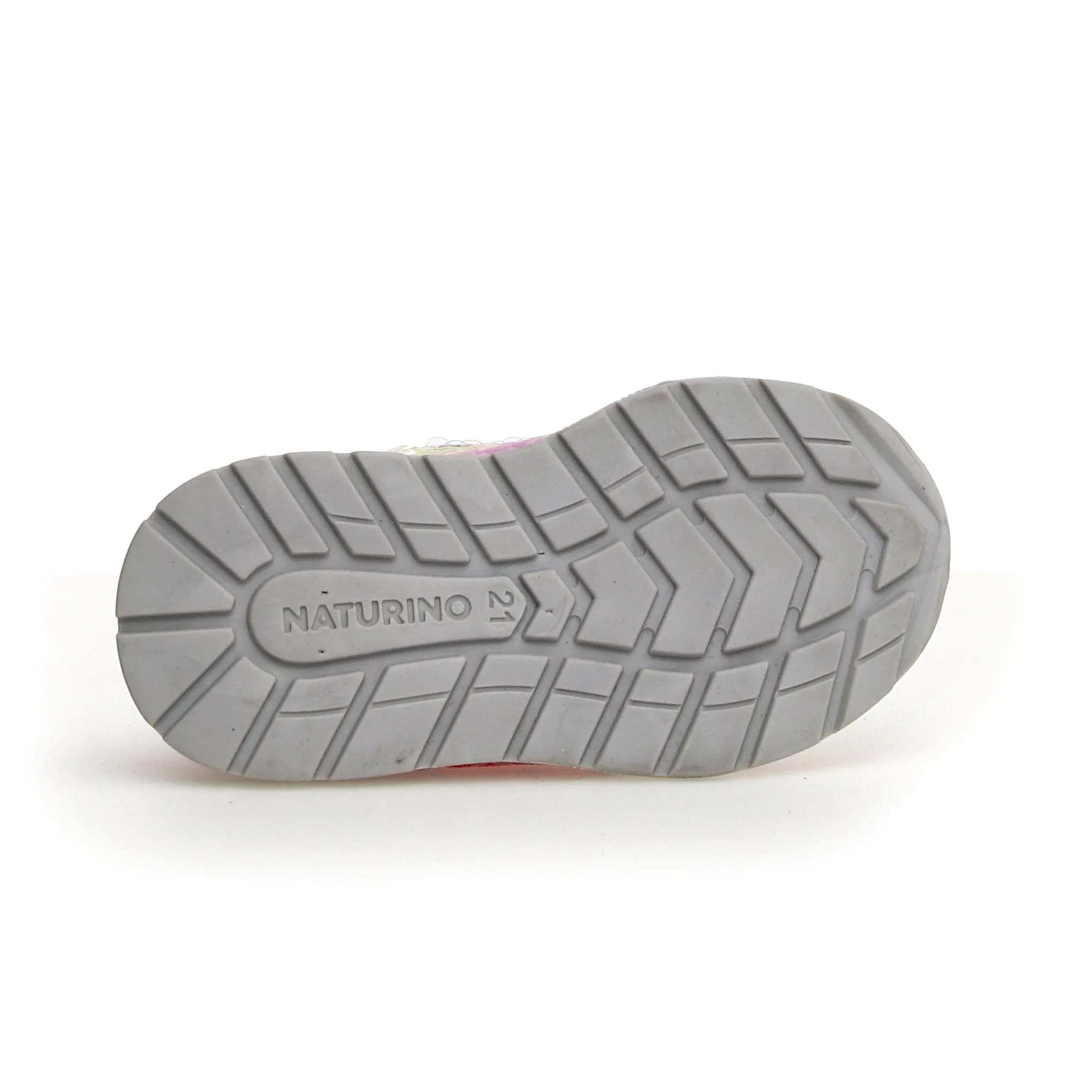 Naturino Quelly VL | Suede/Rainbow Glitter Kids Sneakers