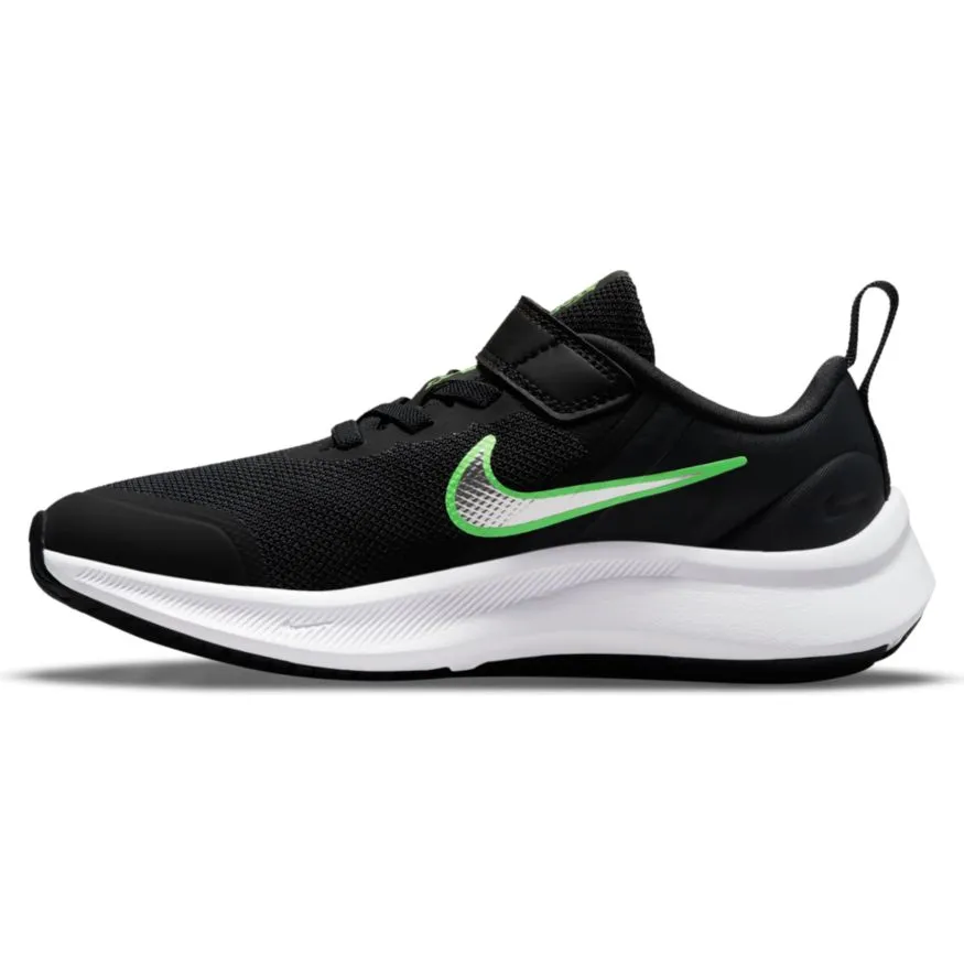 Nike Black/Chrome/Smoke Grey Star Runner 3 A/C Children's Sneaker